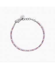 Bracciale in acciaio 316L cristalli
