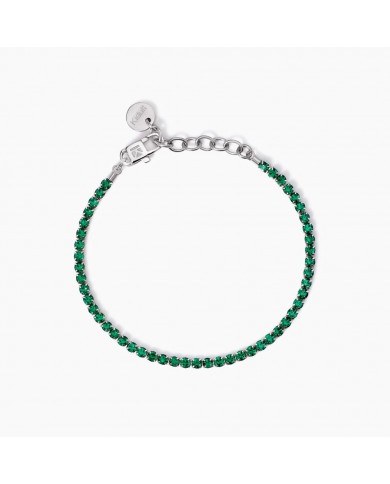 Bracciale in acciaio 316L cristalli