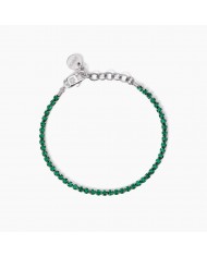 Bracciale in acciaio 316L cristalli