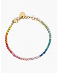 Luca Barra BRACCIALE TENNIS DONNA CRISTALLI VERDI