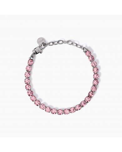 Bracciale in acciaio 316L cristalli