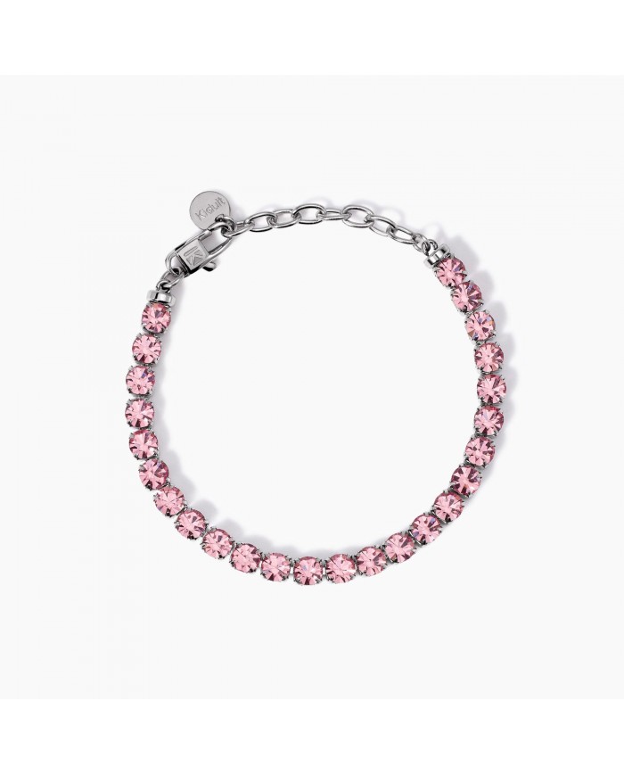 Bracciale in acciaio 316L cristalli