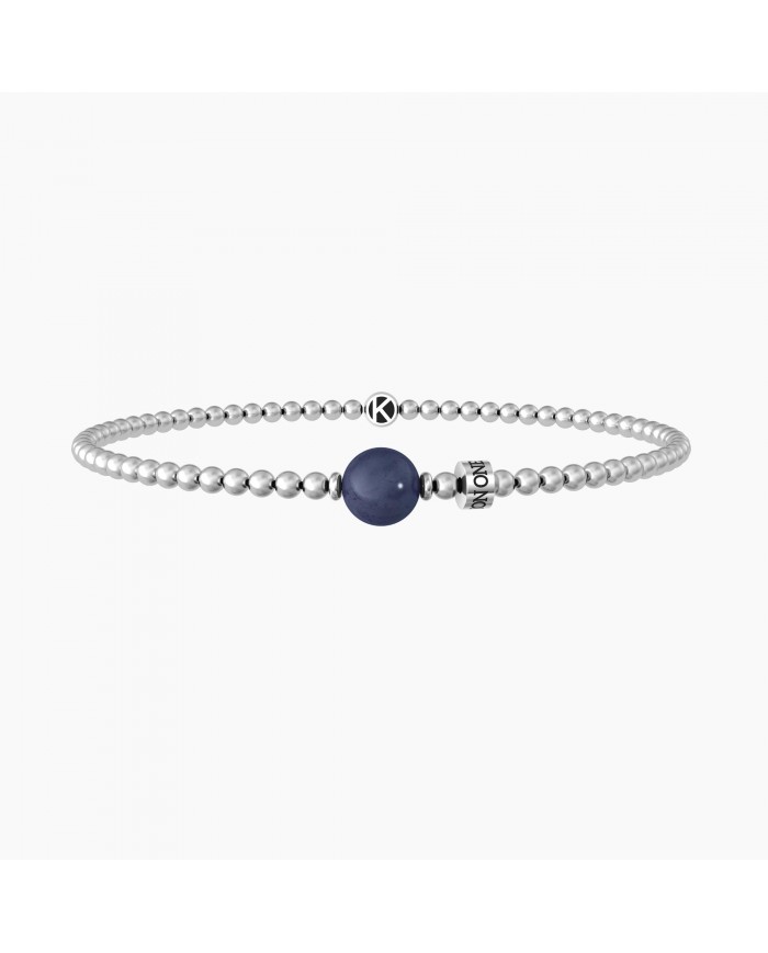 Bracciale in acciaio 316L sodalite