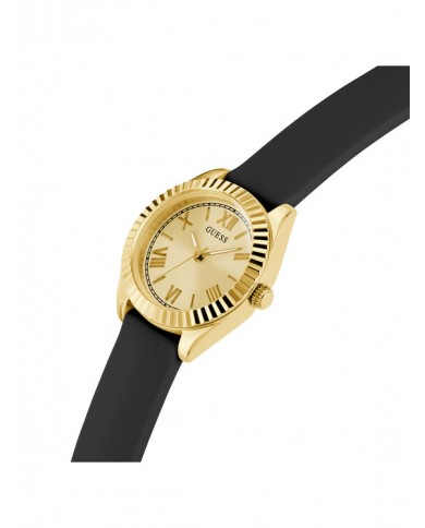 GUW MINI LUNA 3H 30 mm CHAMPAGNE BLACK LEAT. STR