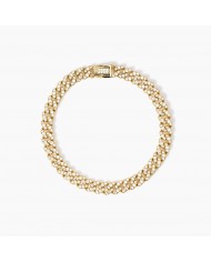 Bracciale in argento 925/°°° dorato zirconi