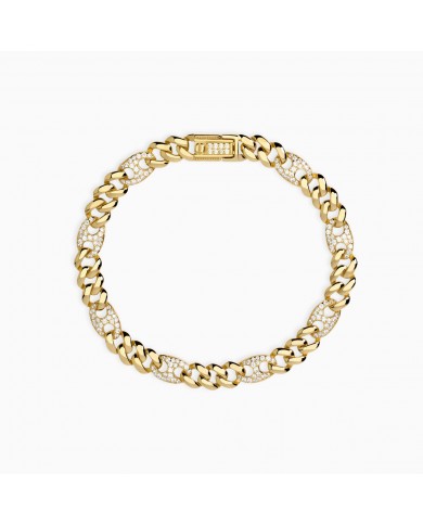 Bracciale in argento 925/°°° dorato zirconi