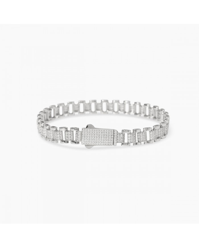 Bracciale in argento 925/°°° zirconi