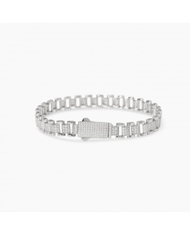 Bracciale in argento 925/°°° zirconi