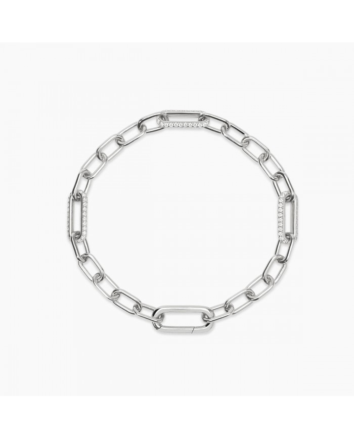 Bracciale in argento 925/°°° zirconi