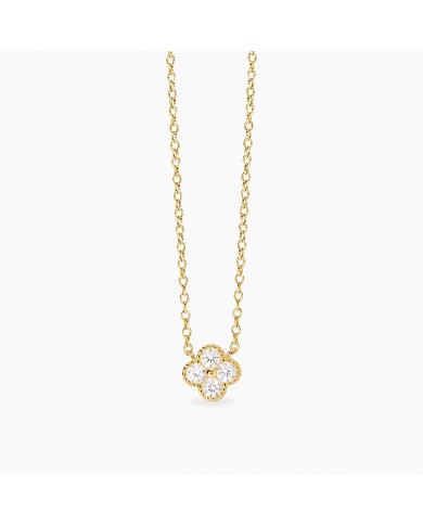 Girocollo in argento 925/°°° dorato zirconi