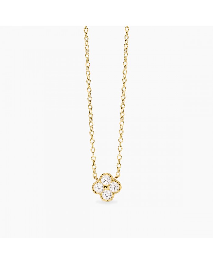 Girocollo in argento 925/°°° dorato zirconi