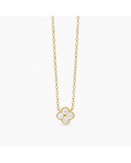 Girocollo in argento 925/°°° dorato zirconi