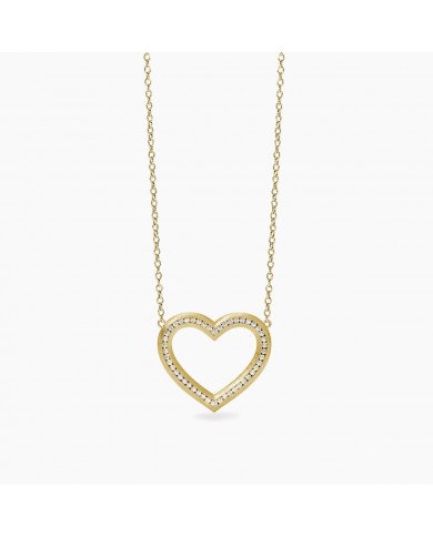 Girocollo in argento 925/°°° dorato zirconi