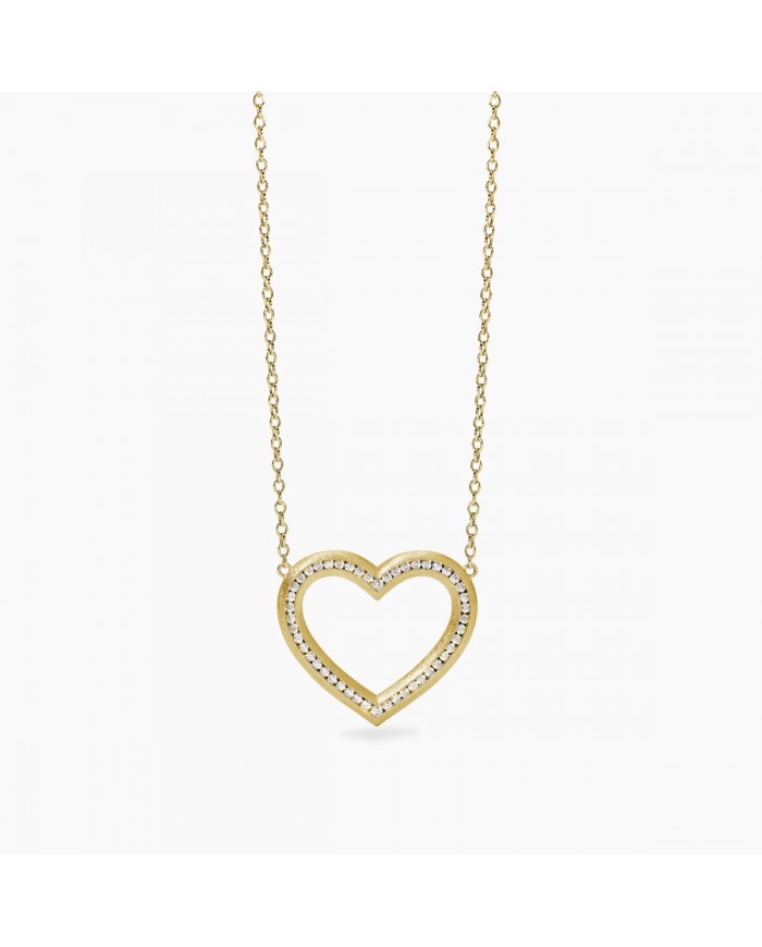 Girocollo in argento 925/°°° dorato zirconi