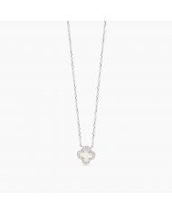 Girocollo in argento 925/°°° madreperla zirconi
