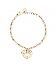 Bracciale Kidult donna in acciaio 316L PVD giallo