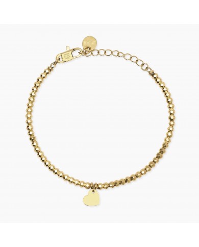 Bracciale Kidult donna in acciaio 316L PVD giallo