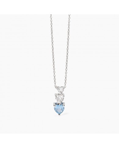 Girocollo in argento 925/ººº acquamarina sint zirc