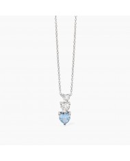 Girocollo in argento 925/ººº acquamarina sint perl