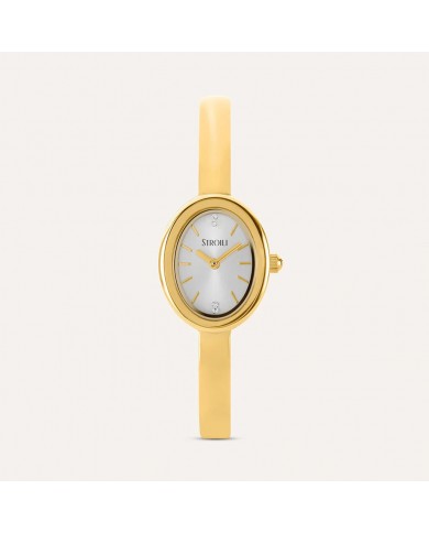 STW ALEXANDRIA 2H 20mm SLV GOLD SS BANGLE