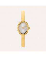 Orologio Guess uomo GUW OLIVER 3H 35 mm CHAMP.    Cinturino Acciaio Gold  Datario