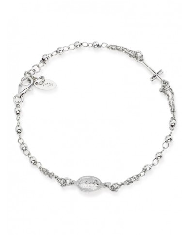 Bracciale unisex Rosario in Argento 925°°°  AMEN