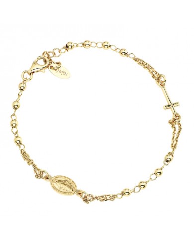 Bracciale Rosario in Argento GOLD 925°°°  AMEN