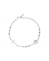 Bracciale Rosario in Argento 925°°°   AMENCristalli blu notte