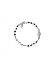Bracciale Rosario in Argento 925°°°   AMENCristalli blu notte
