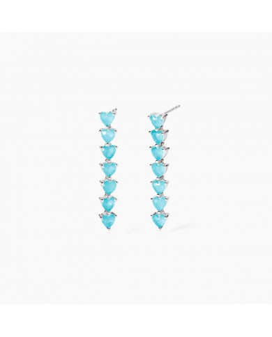 Orecchini in argento 925/ººº   RODIATO Glass e cristalli di rocca  Mabina