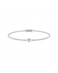 Bracciale in acciaio 316L diamanti lab-grown