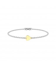 Bracciale in acciaio 316L oro 9K
