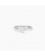 Anello in argento 925/°°° diamanti lab-grown