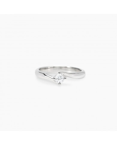 Anello in argento 925/°°° diamanti lab-grown