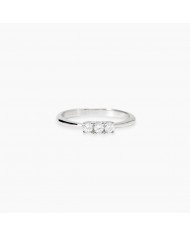 Anello in argento 925/°°° diamanti lab-grown