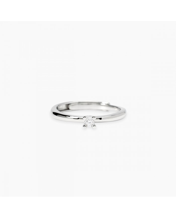 Anello in argento 925/°°° diamanti lab-grown