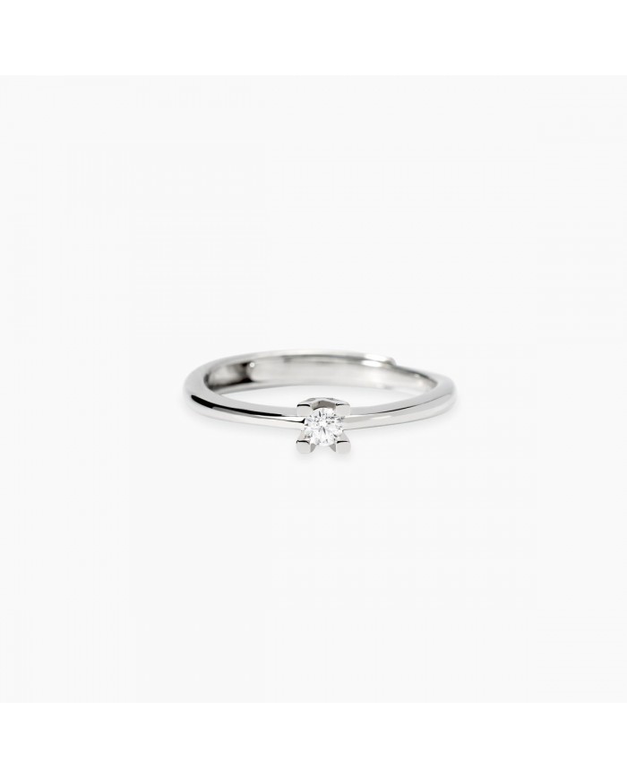 Anello in argento 925/°°° diamanti lab-grown