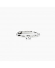 Anello in argento 925/°°° diamanti lab-grown