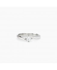 Anello in argento 925/°°° diamanti lab-grown