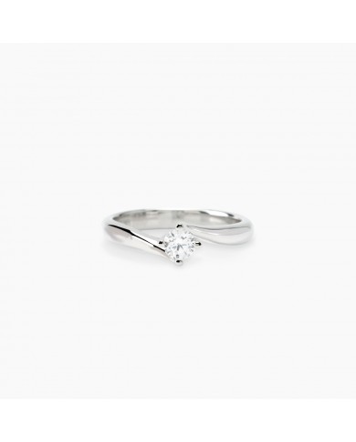 Anello in argento 925/°°° diamanti lab-grown