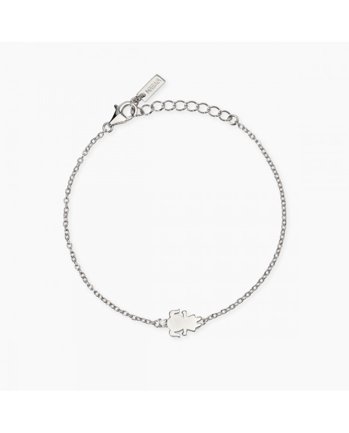 Bracciale in argento 925/°°° diamanti lab-grown