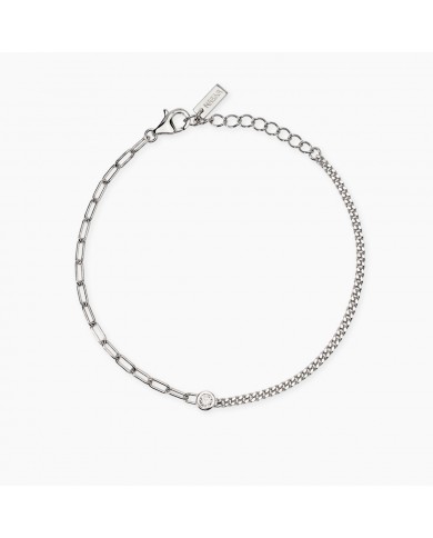 Bracciale in argento 925/°°° diamanti lab-grown