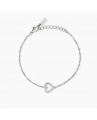Bracciale in argento 925/°°° diamanti lab-grown