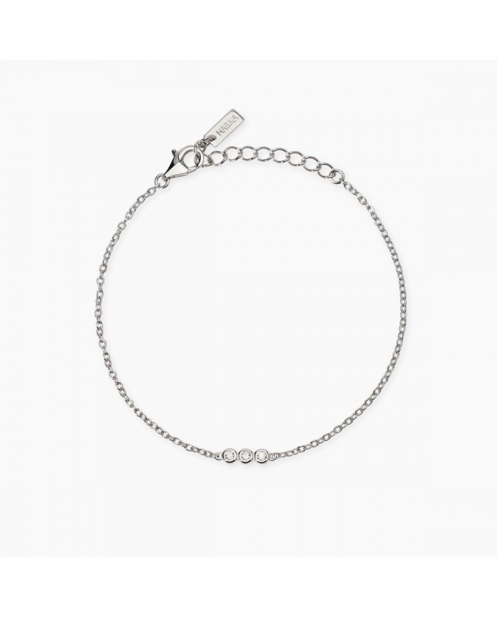 Bracciale in argento 925/°°° diamanti lab-grown