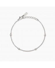 Bracciale in argento 925/°°° diamanti lab-grown