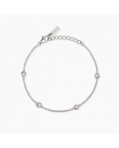 Bracciale in argento 925/°°° diamanti lab-grown