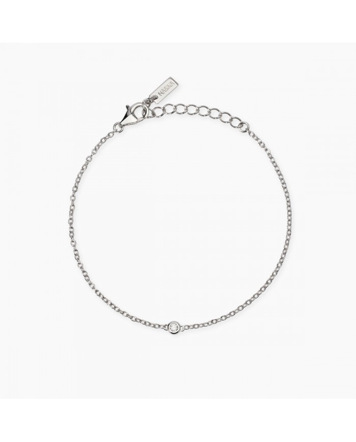Bracciale in argento 925/°°° diamanti lab-grown