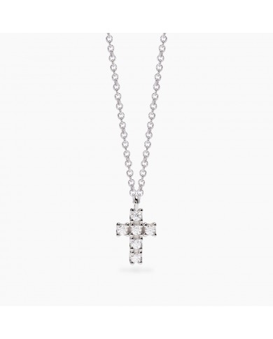 Girocollo in argento 925/°°° diamanti lab-grown