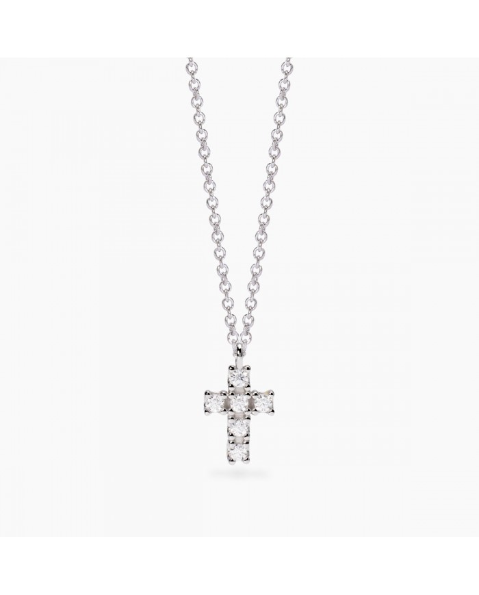 Girocollo in argento 925/°°° diamanti lab-grown