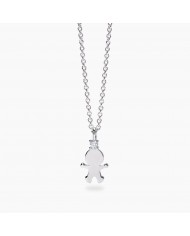 Girocollo in argento 925/°°° diamanti lab-grown